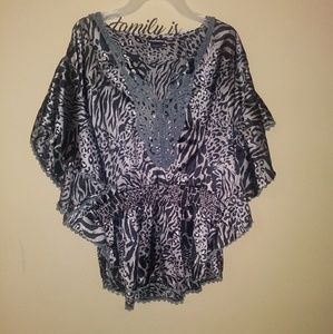 CottonExpress animal print top